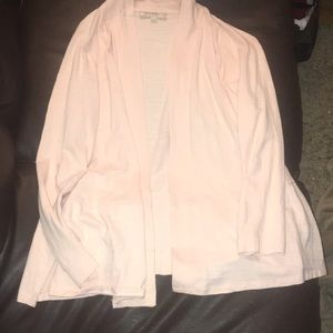 Blushing pink loft cardigan.